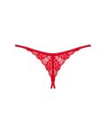 Трусики з доступом Obsessive Ingridia crotchless thong червоні