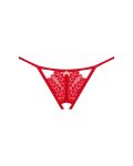 Трусики з доступом Obsessive Ingridia crotchless thong червоні