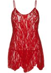 Сорочка бебі-дол Leg Avenue Rose Lace Flair Chemise