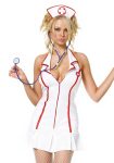 Еротичний костюм медсестри Leg Avenue Head Nurse сукня, аксесуар на голову, стетоскоп