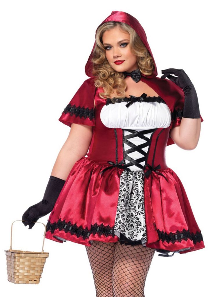 Еротичний костюм Червоної шапочки Leg Avenue Gothic Riding Hood 3X–4X, сукня, накидка