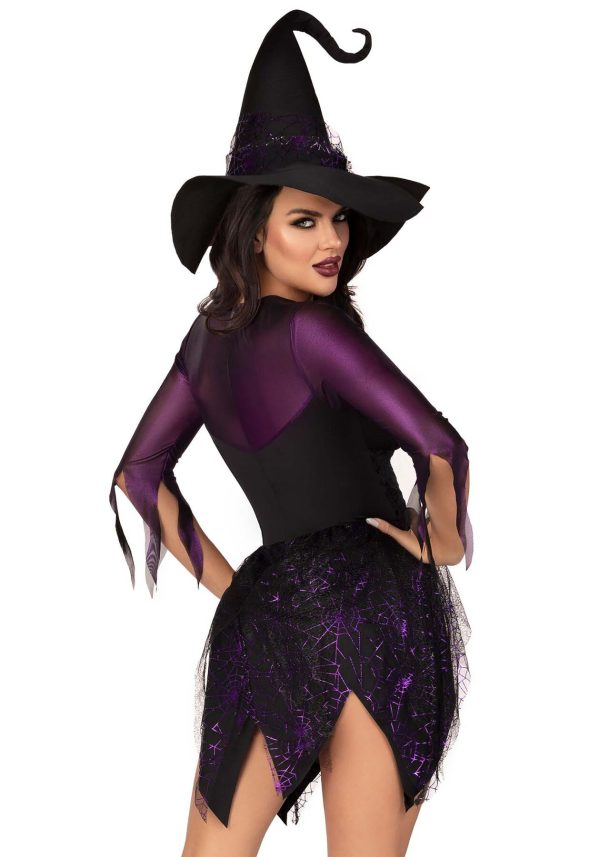 Костюм відьми Leg Avenue Mystical Witch сукня, капелюх
