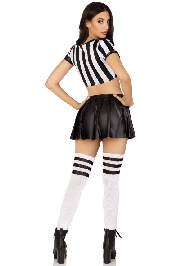Костюм рефері Leg Avenue Time Out Referee кроп-топ спідниця свисток
