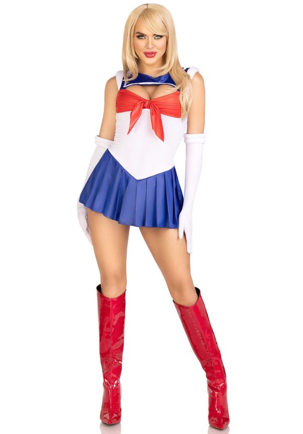 Еротичний костюм Сейлор Мун Leg Avenue Sexy Sailor сукня, рукавички