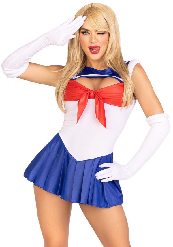 Еротичний костюм Сейлор Мун Leg Avenue Sexy Sailor сукня, рукавички