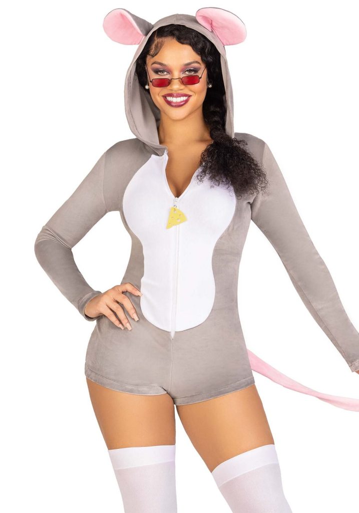 Комбінезон-костюм миші Leg Avenue Comfy Mouse з капюшоном
