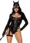 Еротичний костюм кішечки Leg Avenue Fierce Feline боді, пояс з підв’язкою