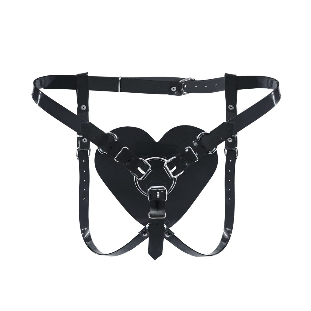 Трусики Сердце для страпона Feral Feelings - Hearts Strap-on Belt