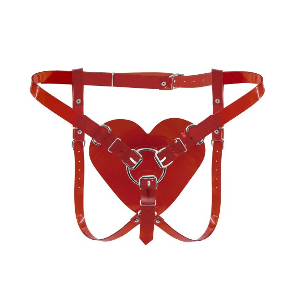 Трусики Серце для страпону Feral Feelings - Hearts Strap-on Belt