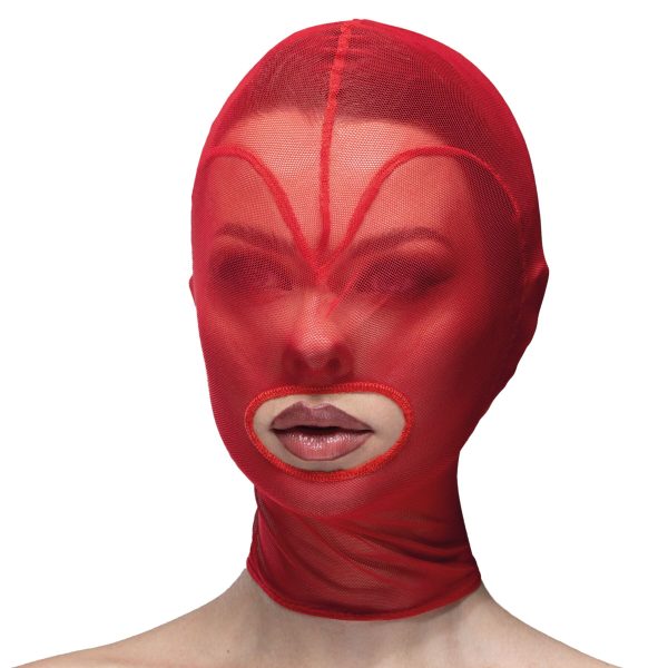 Маска серце сітка з відкритим ротом Feral Feelings - Hearts Mask