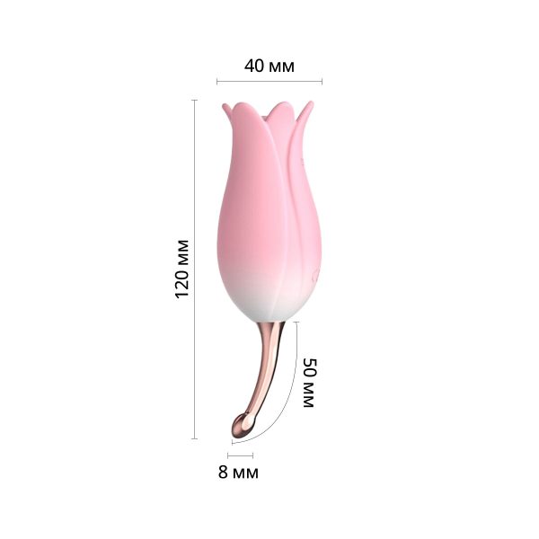 Ультразвуковой вибратор для клитора Otouch Bloom Ultrasonic Clitoris, 2 доп. насадки