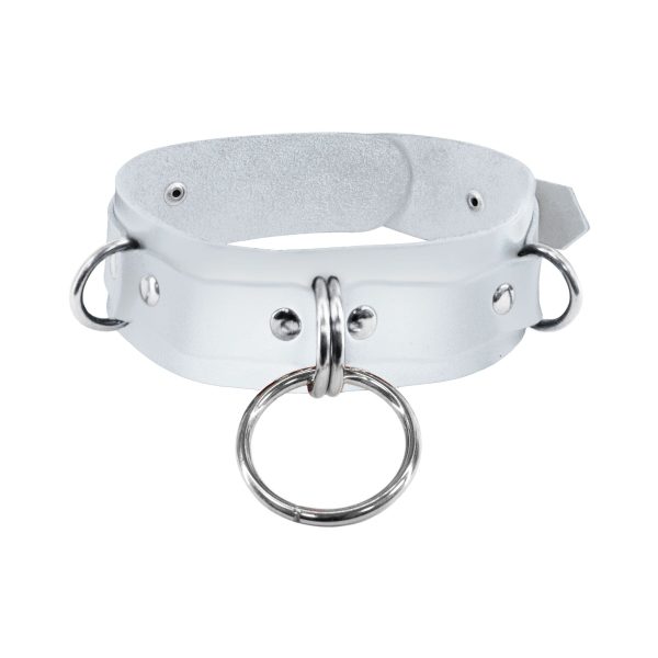 Нашийник для фіксації з натуральної шкіри Feral Feelings - D-Rings