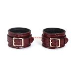 Шкіряні поножі Liebe Seele Wine Ankle Cuffs, знімний ланцюжок-кріплення