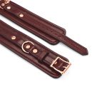 Шкіряні поножі Liebe Seele Wine Ankle Cuffs, знімний ланцюжок-кріплення