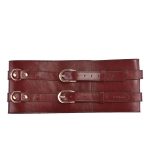 Шкіряний пояс для бондажу Liebe Seele Wine Waist Cuff, Size