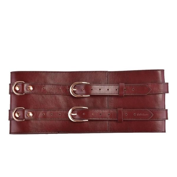 Шкіряний пояс для бондажу Liebe Seele Wine Waist Cuff, Size