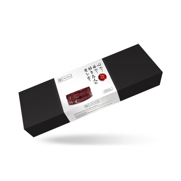 Шкіряний пояс для бондажу Liebe Seele Wine Waist Cuff, Size