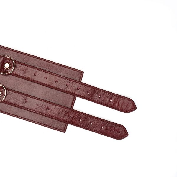 Шкіряний пояс для бондажу Liebe Seele Wine Waist Cuff, Size