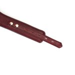 Шкіряний нашийник з повідцем Liebe Seele Wine Curved Collar, замок-сердечко