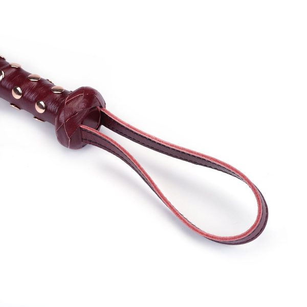 Флогер Liebe Seele Wine Studded Flogger, натуральна шкіра