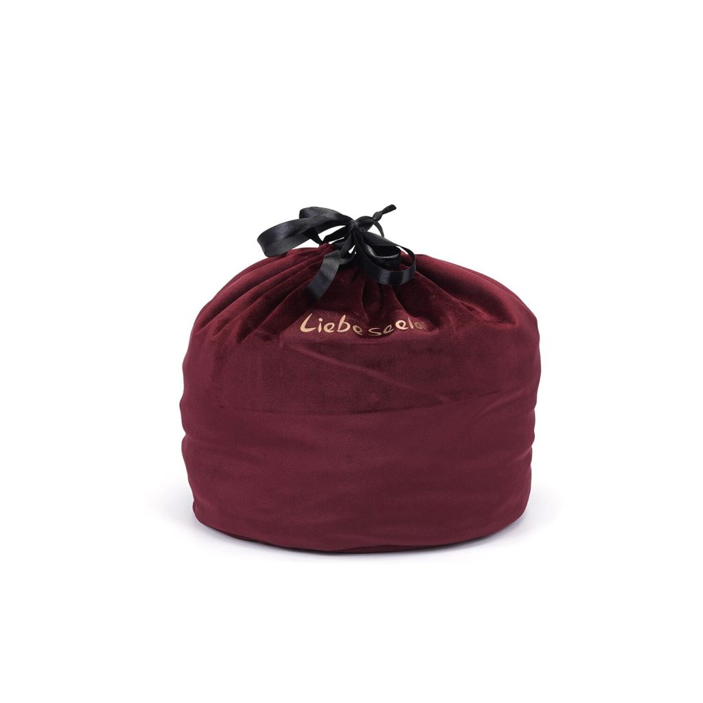 Оксамитовий мішечок для зберігання іграшок Liebe Seele Wine Large Storage Bag Cylindrical, 24х25