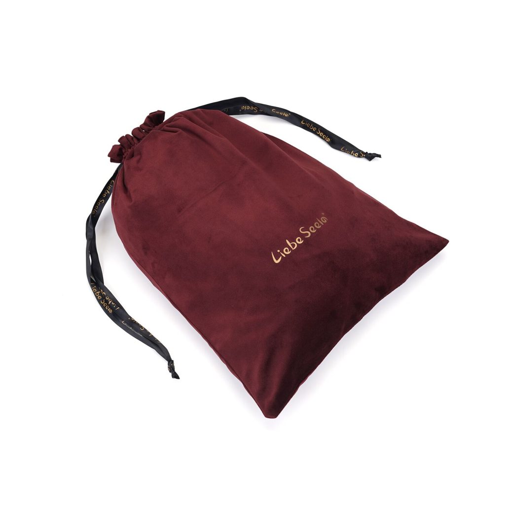 Оксамитовий мішечок для зберігання іграшок Liebe Seele Wine Large Storage Bag Oblong, 34х45 см