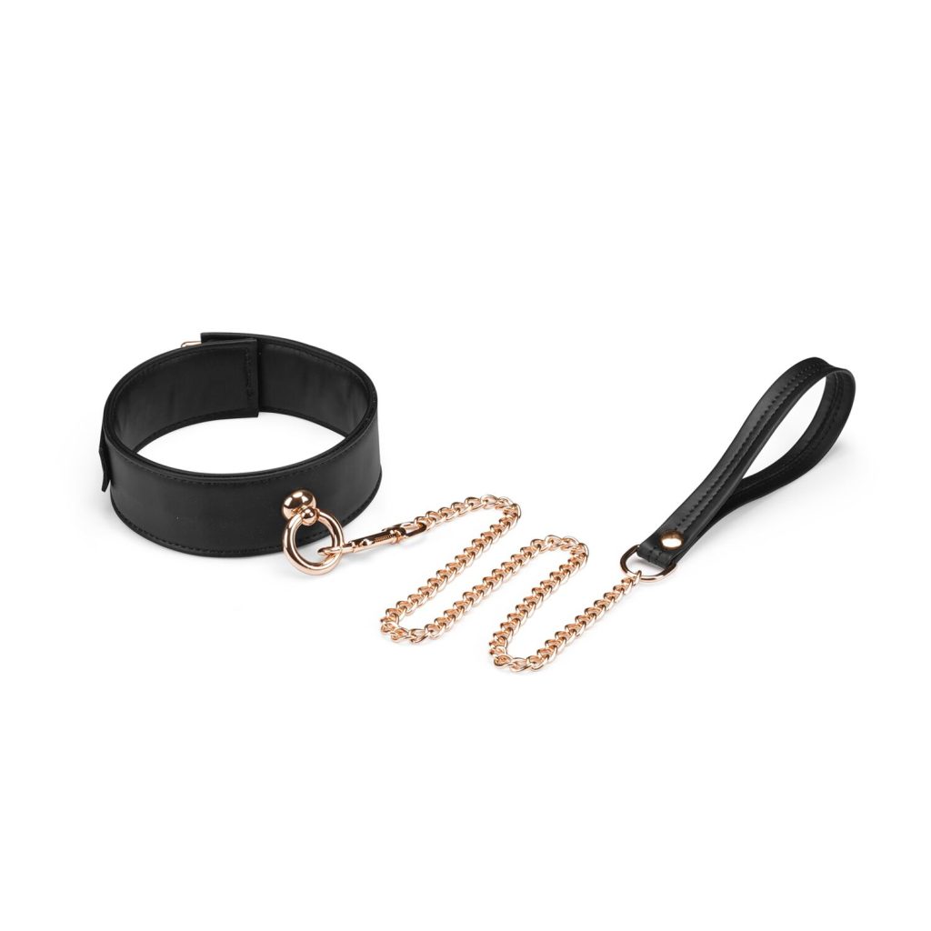 Нашийник з повідцем Liebe Seele Organosilicon Collar with Leash, екошкіра