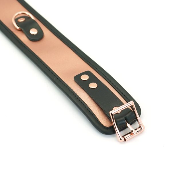 Широкий нашийник з повідцем Liebe Seele Memory Collar with Leash, натуральна шкіра