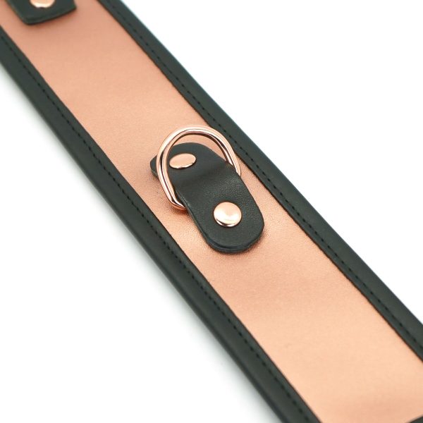 Широкий нашийник з повідцем Liebe Seele Memory Collar with Leash, натуральна шкіра
