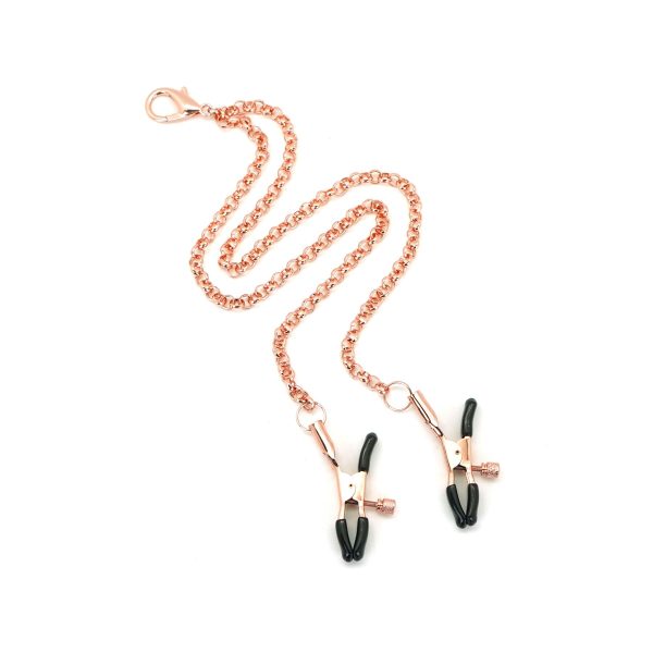 Нашийник із затискачами для сосків Liebe Seele Memory Collar with Nipple Clamps, шкіра