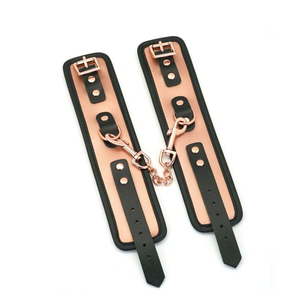 Наручники Liebe Seele Rose Memory Wrist Cuff, натуральна шкіра, рожеве