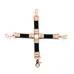 Крестовина для фиксации Liebe Seele Rose Memory Hog Tie, натуральная кожа, розовое