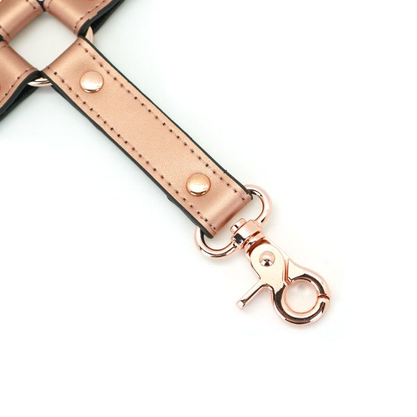 Крестовина для фиксации Liebe Seele Rose Memory Hog Tie, натуральная кожа, розовое
