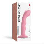 Насадка для страпона с двойной точечной пульсацией Strap-On-Me TAPPING DILDO WAVE – CORAL М