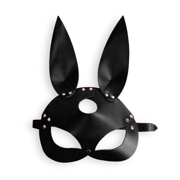 Кожаная маска Зайки Art of Sex - Bunny mask, цвет Розовый