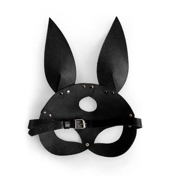 Кожаная маска Зайки Art of Sex - Bunny mask, цвет Розовый
