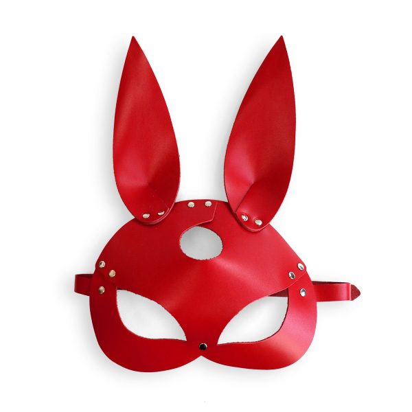 Кожаная маска Зайки Art of Sex - Bunny mask, цвет Розовый