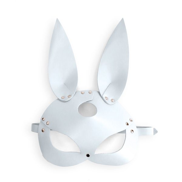 Кожаная маска Зайки Art of Sex - Bunny mask, цвет Розовый
