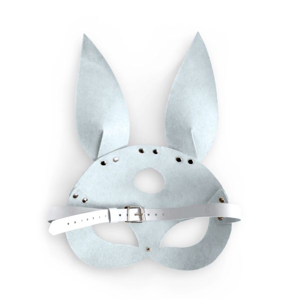 Кожаная маска Зайки Art of Sex - Bunny mask, цвет Розовый