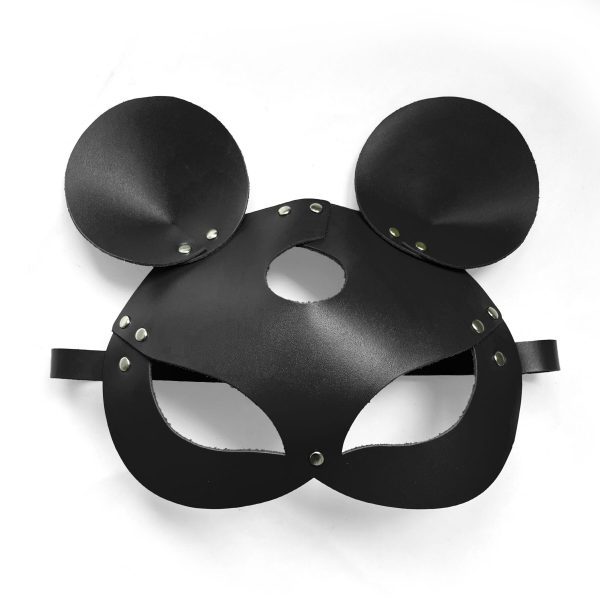 Кожаная маска мышки Art of Sex - Mouse Mask, цвет Розовый