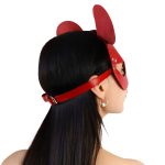 Кожаная маска мышки Art of Sex - Mouse Mask, цвет Розовый