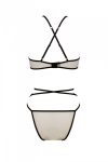 Комплект білизни Passion CHIKA SET, XXL cream, топ, трусики