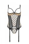 Корсет Passion MARINA CORSET, XXL , з відкритими чашками