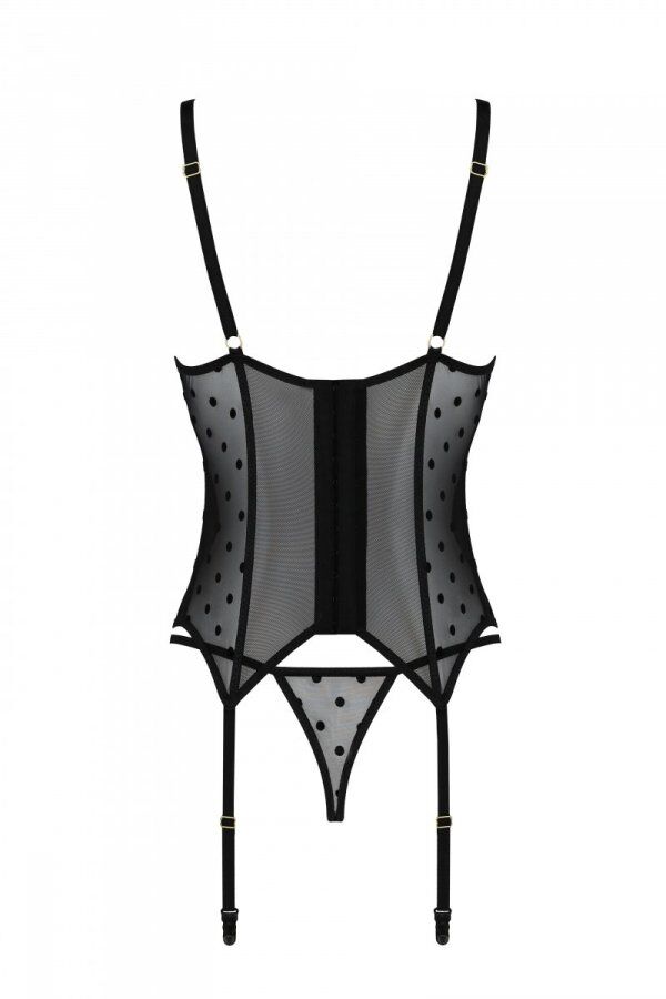 Корсет Passion MARINA CORSET, XXL з відкритими чашками
