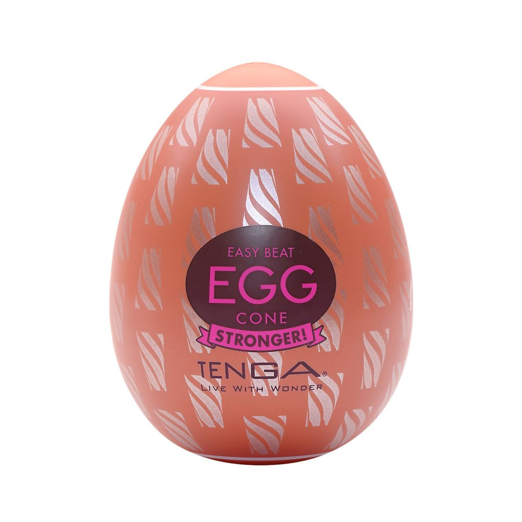 Мастурбатор-яйцо Tenga Egg Cone, плотный TPE, пробник лубриканта 5 мл