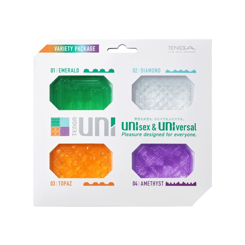 Набор унисекс-стимуляторов Tenga UNI Variety Pack (4 шт), лубрикант в комплекте