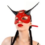 Шкіряна маска Art of Sex - Lucifer Red&