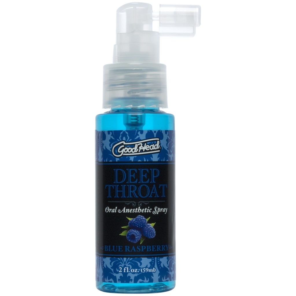 Спрей для мінету Doc Johnson GoodHead DeepThroat Spray - Raspberry 59 мл для глибокого мінету