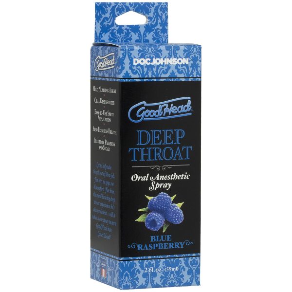 Спрей для минета Doc Johnson GoodHead DeepThroat Spray – Raspberry 59 мл для глубокого минета