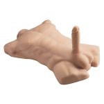 Торс с фаллоимитатором на присоске SilexD Apollo Male Torso, суперреалистичный, термореактивный